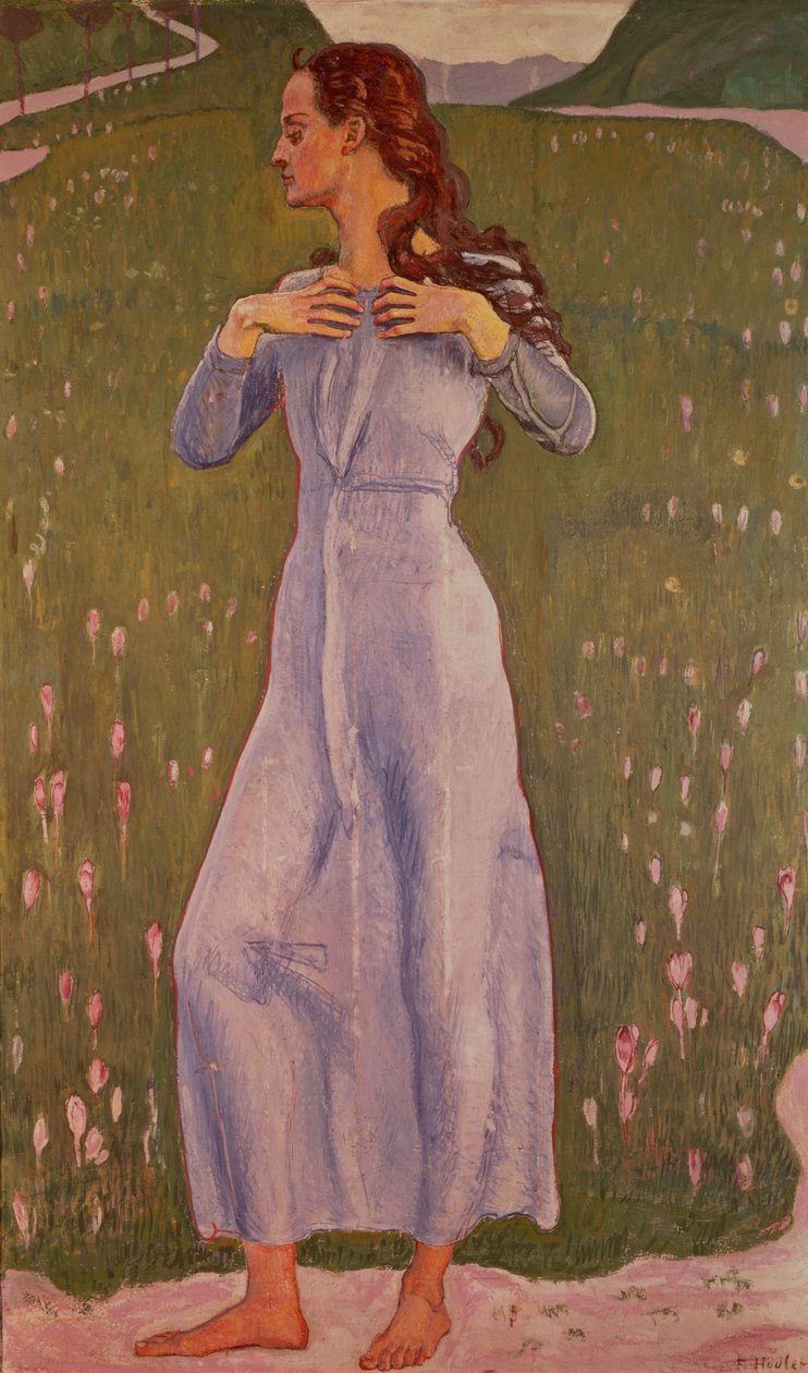 Tunteet (Ergriffenheit), 1900 tekijältä Ferdinand Hodler