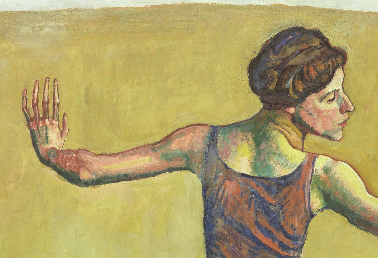 Femme Joyeuse (yksityiskohta) (katso myös 155107) tekijältä Ferdinand Hodler