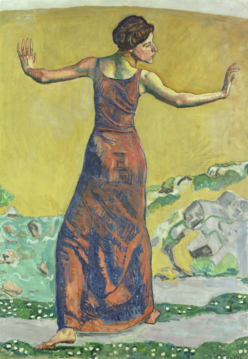 Happy Woman (öljy kankaalle) (katso myös 155108) tekijältä Ferdinand Hodler