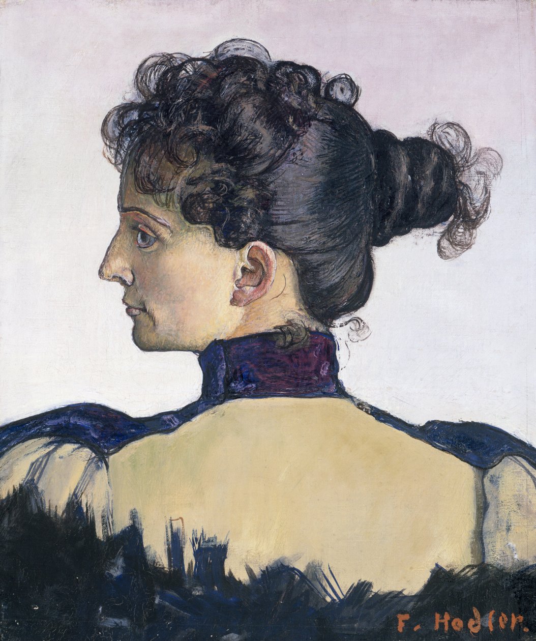 Taiteilijan vaimon Mademoiselle Berthe Jacquesin muotokuva tekijältä Ferdinand Hodler
