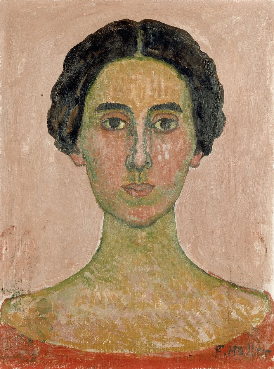 Valentine Godé-Darelin muotokuva Ranskalaisen naisen pää tekijältä Ferdinand Hodler