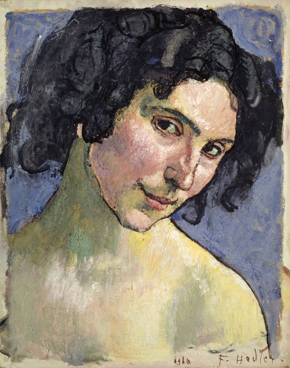 Malli Giulia Leonardin muotokuva, 1910. tekijältä Ferdinand Hodler