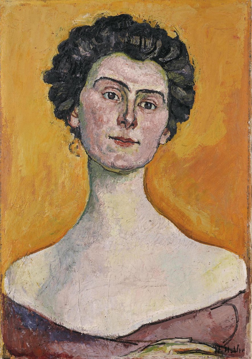 Clara Pasche-Battién muotokuva, 1914 tekijältä Ferdinand Hodler
