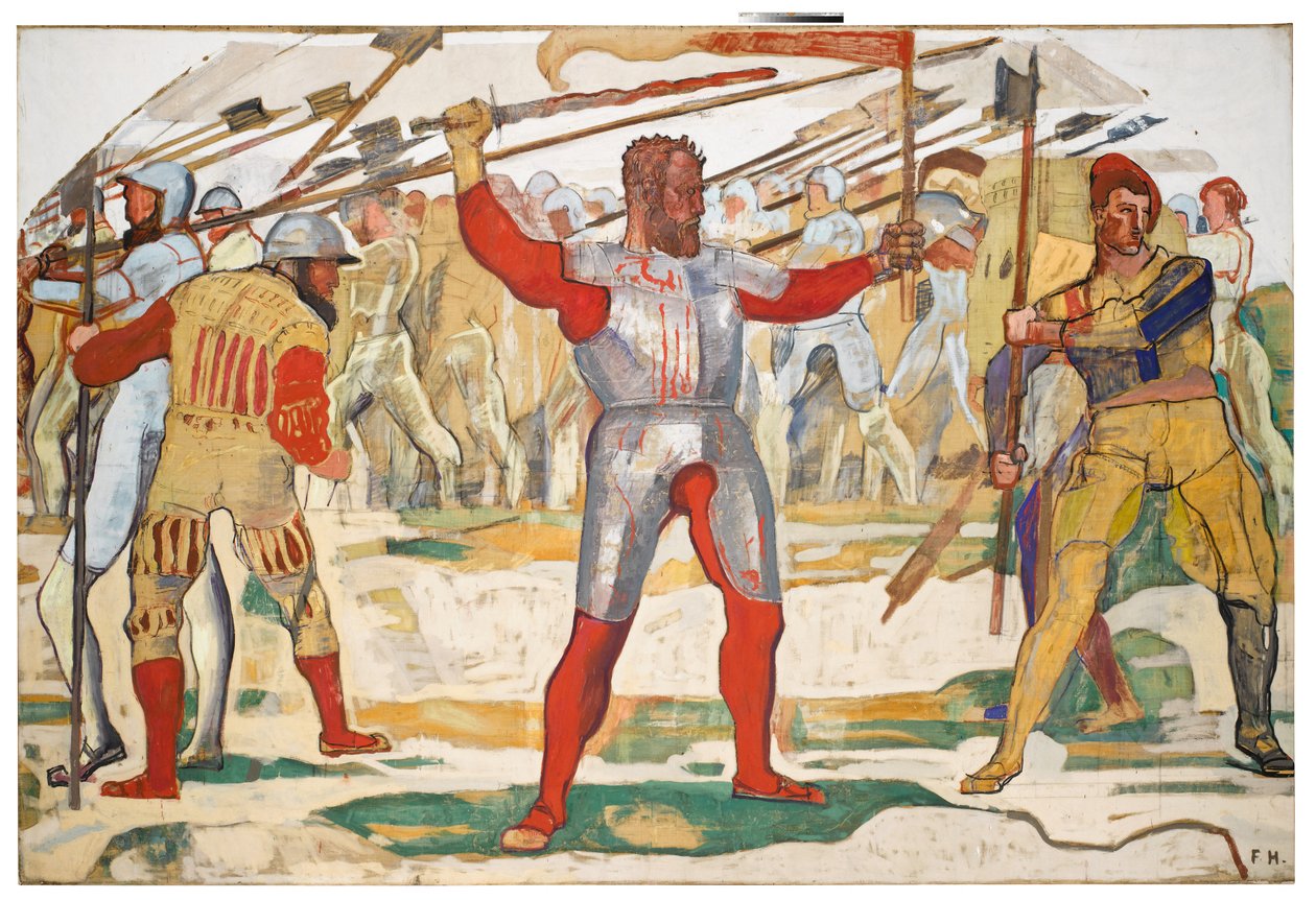 Vetäytyminen Marignanosta tekijältä Ferdinand Hodler