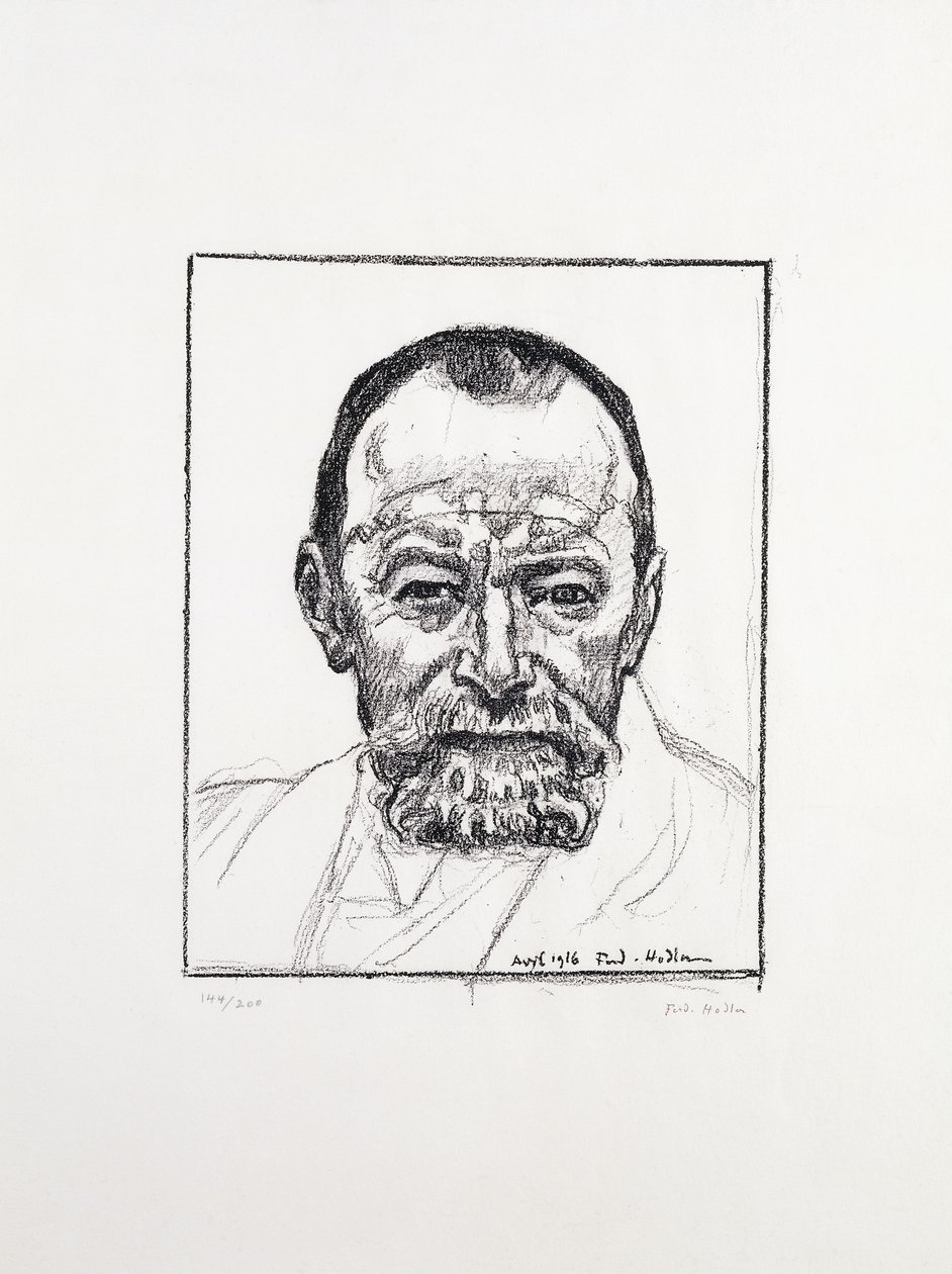 Omakuva, c. 1916-8 tekijältä Ferdinand Hodler