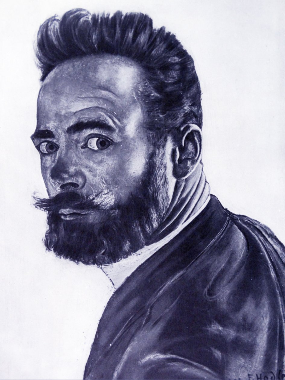 Omakuva, 1891 tekijältä Ferdinand Hodler