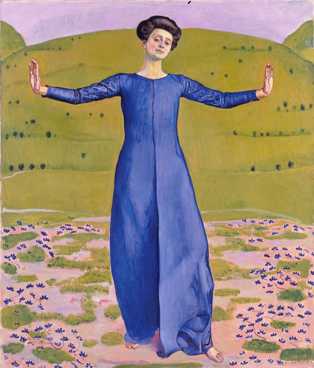Laulu kaukaa, 1906 tekijältä Ferdinand Hodler