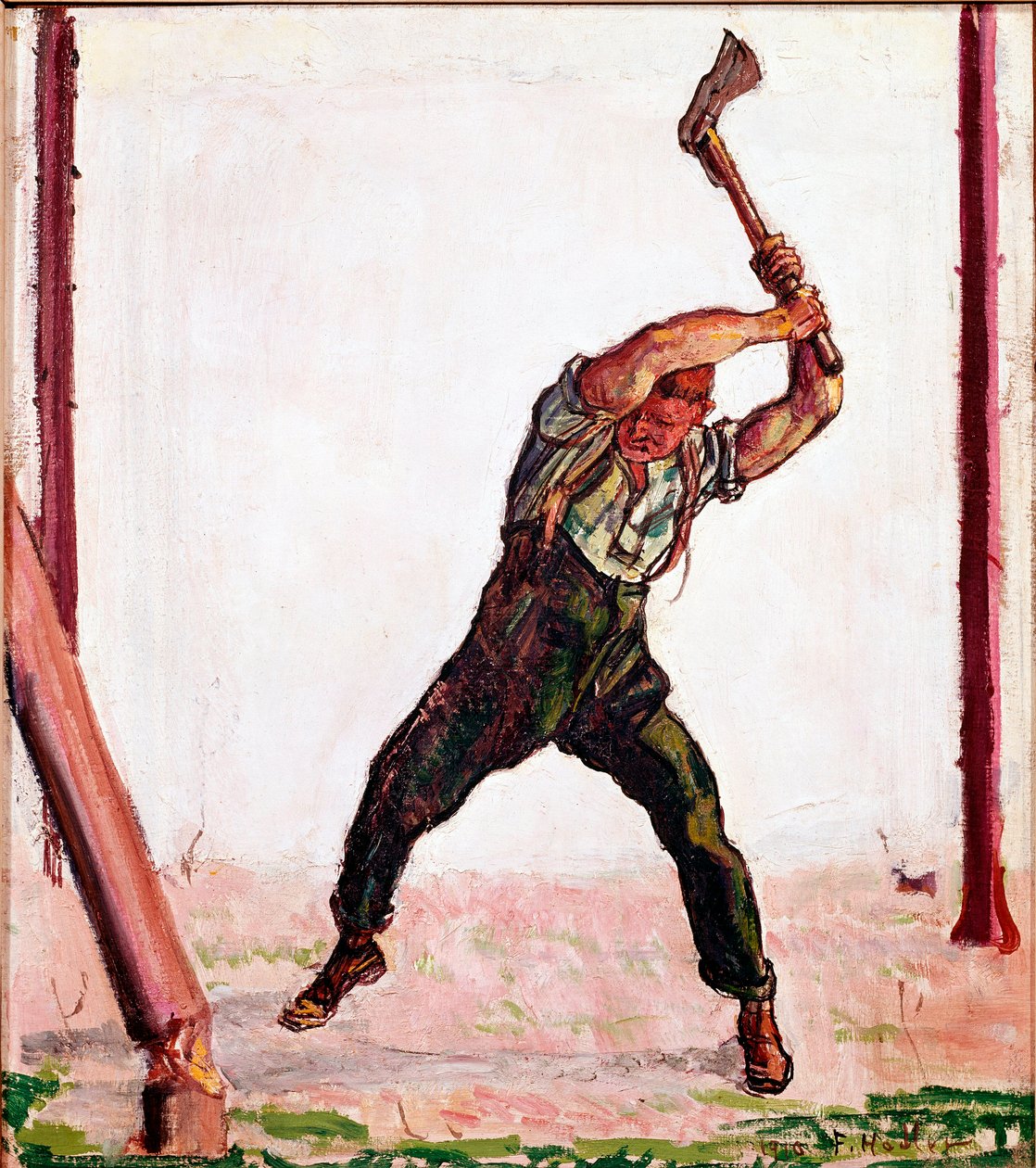Ferdinand Hodlerin (1853-1918) Bucheron-maalaus 1910 São Paulo, Taidemuseo tekijältä Ferdinand Hodler
