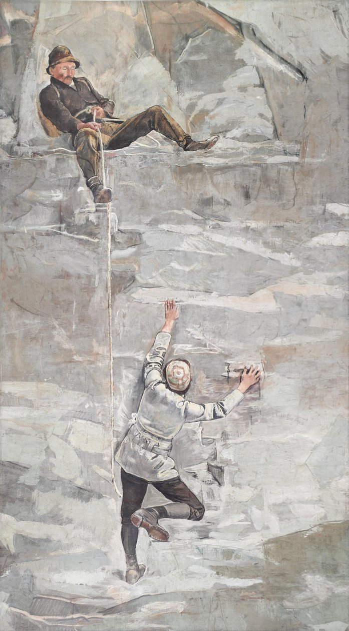 Kiipeily, 1894. tekijältä Ferdinand Hodler