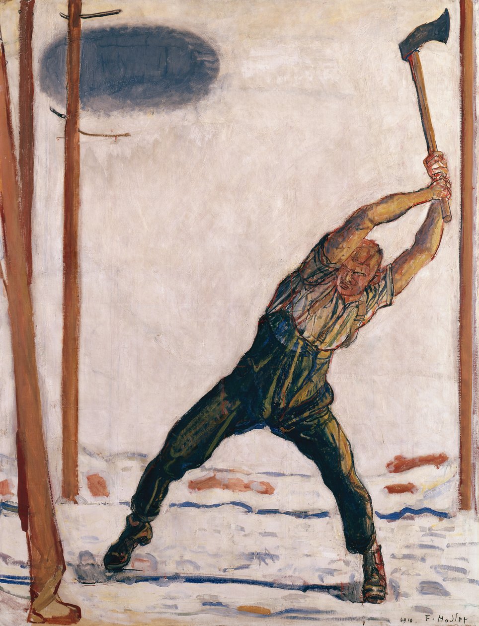 Puunhakkaaja tekijältä Ferdinand Hodler