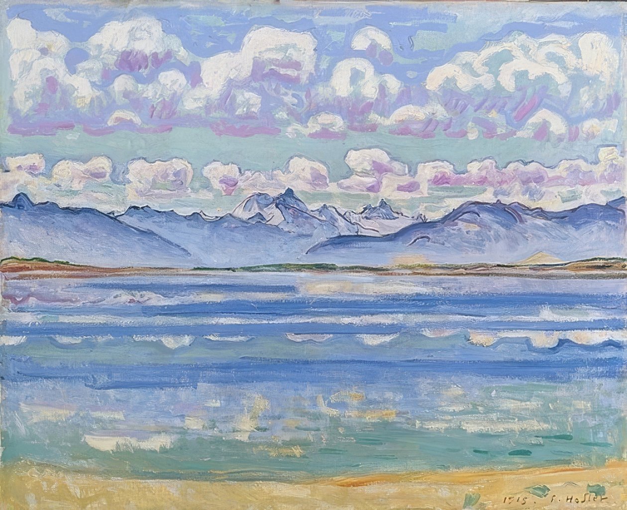 Weisshorn Montanasta katsottuna. 1915 tekijältä Ferdinand Hodler