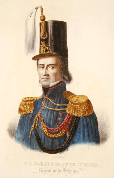 Paroni Erasme Surlet de Chokier (1769-1839) Belgian valtionhoitaja tekijältä Ferdinand J.J. Daems