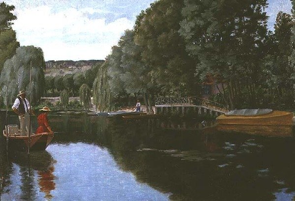 Kalastus kesäpäivänä (lauta) tekijältä Ferdinand Joseph Gueldry