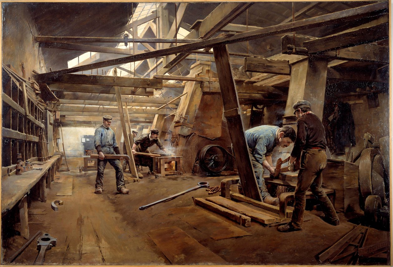 Muotit. Ferdinand Joseph Gueldryn (1858-1945) maalaus tekijältä Ferdinand Joseph Gueldry