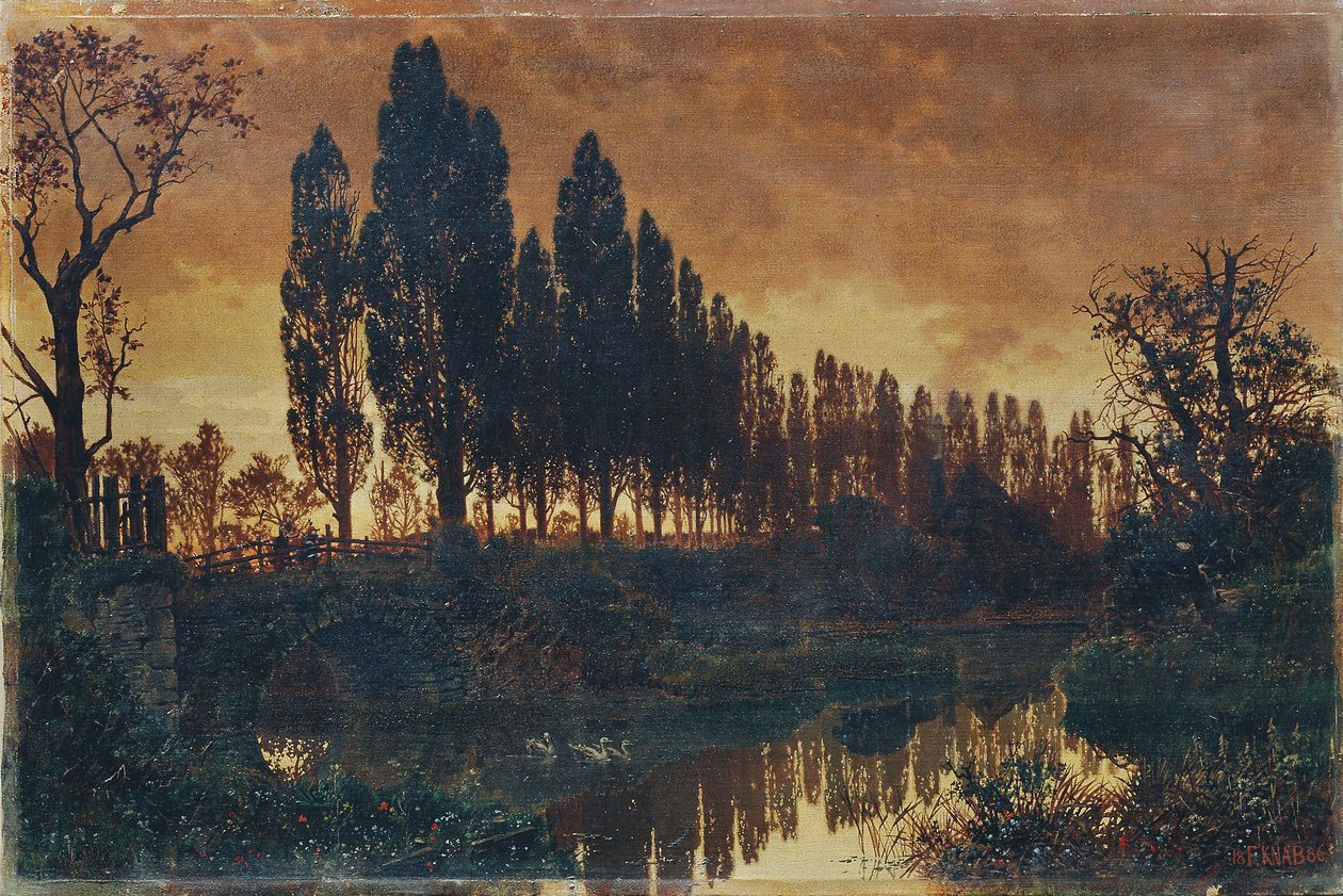 Baijerin maisema tekijältä Ferdinand Knab
