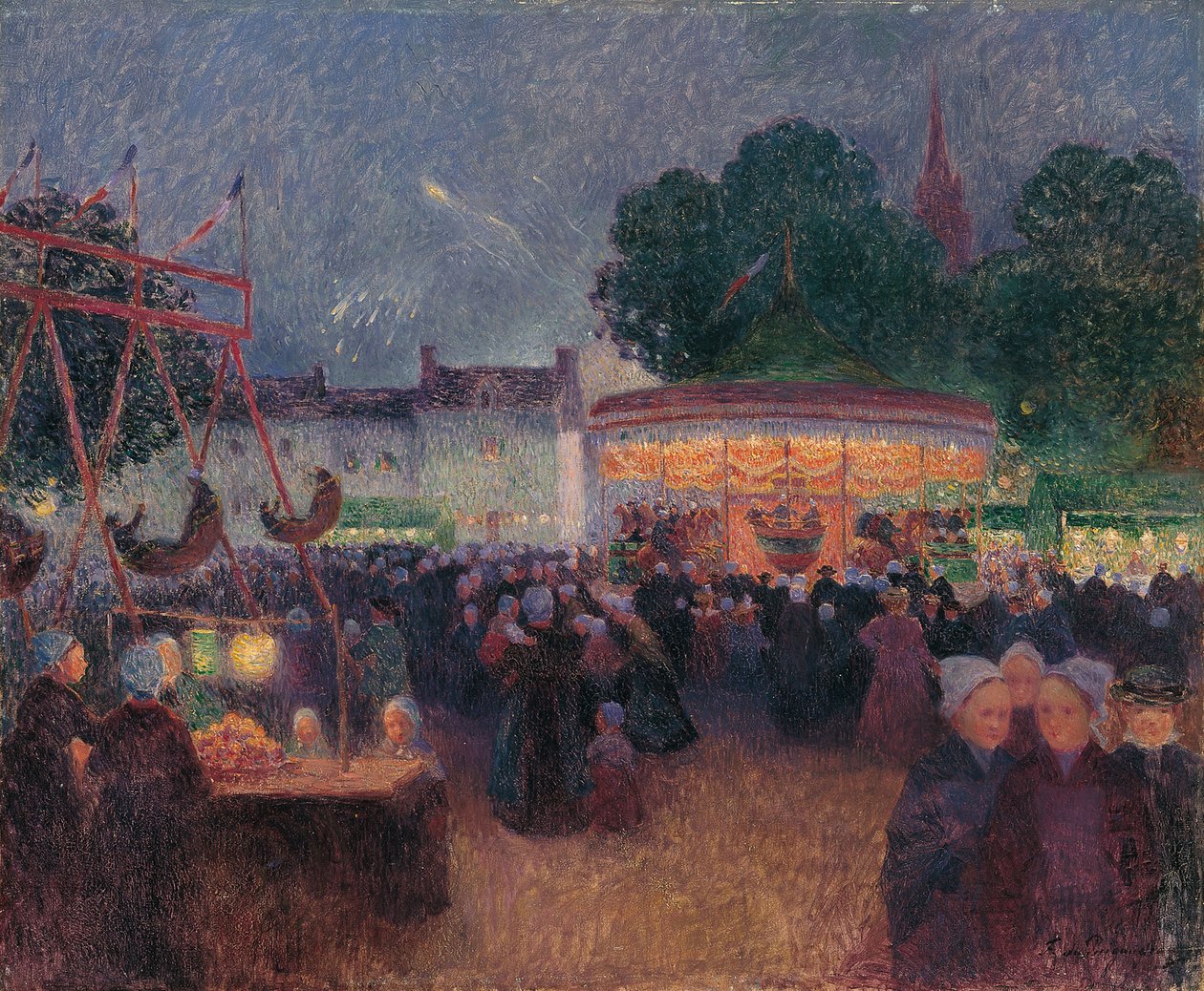 Yömessut Saint-Pol-de-Léonissa, noin 1896 tekijältä Ferdinand Loyen du Puigaudeau