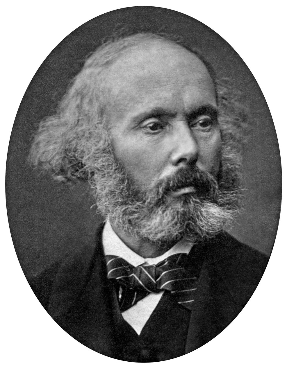 Felicien David (1810-1876), ranskalainen säveltäjä, valokuva Mulnier tekijältä Ferdinand Mulnier