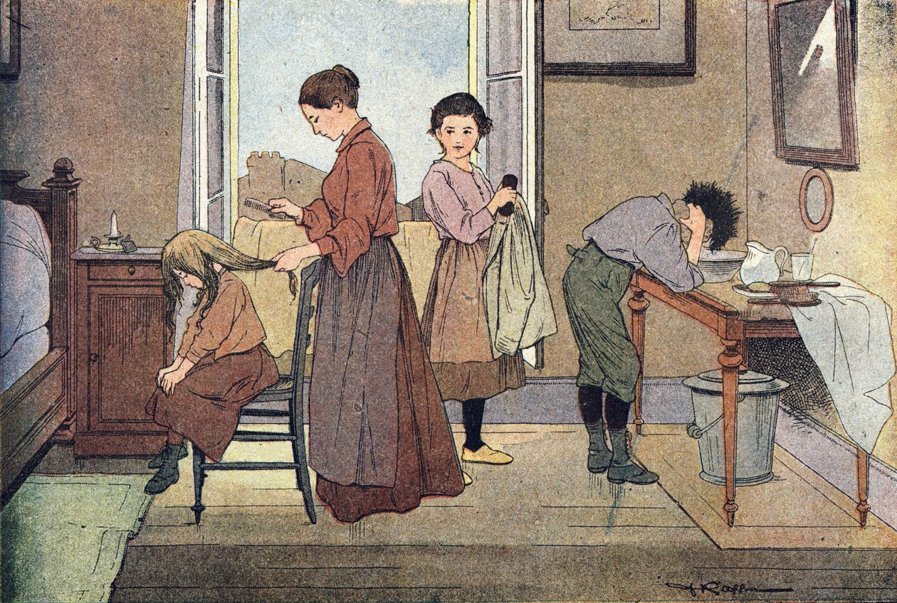 Kasvata hänet Lapsuuden kuvakirjassa, n. 1900 (kaiverrus) tekijältä Ferdinand Raffin