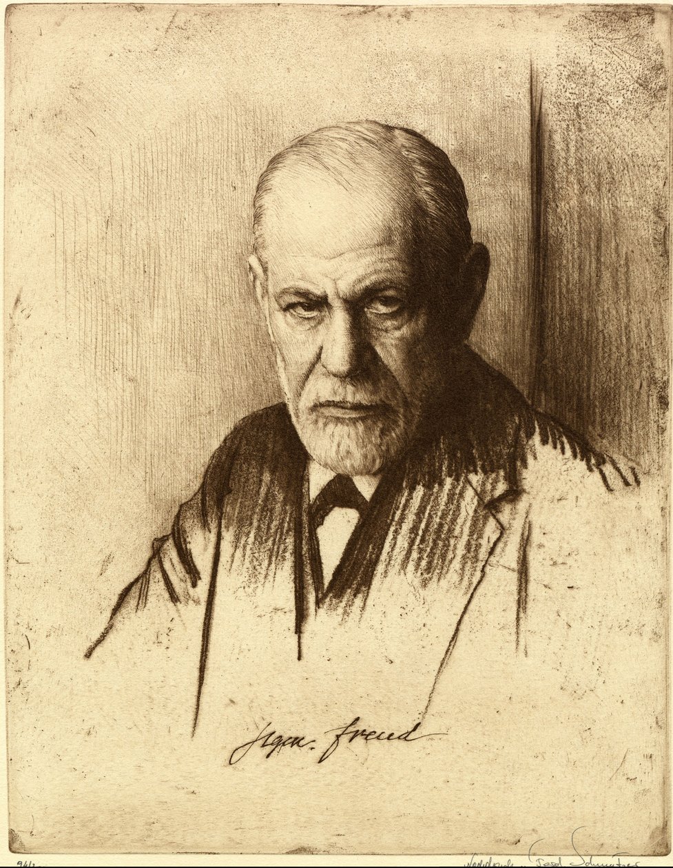 Sigmund Freudin muotokuva 1856-1939, 1926 tekijältä Ferdinand Schmutzer