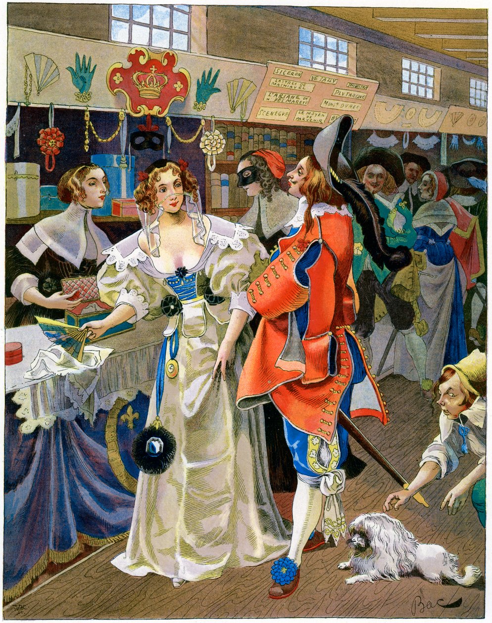 Les Galeries de Bois Ludvig XIII:n hallituskaudella, 1600-luku, n. 1870-1950 tekijältä Ferdinand Sigismund Bac