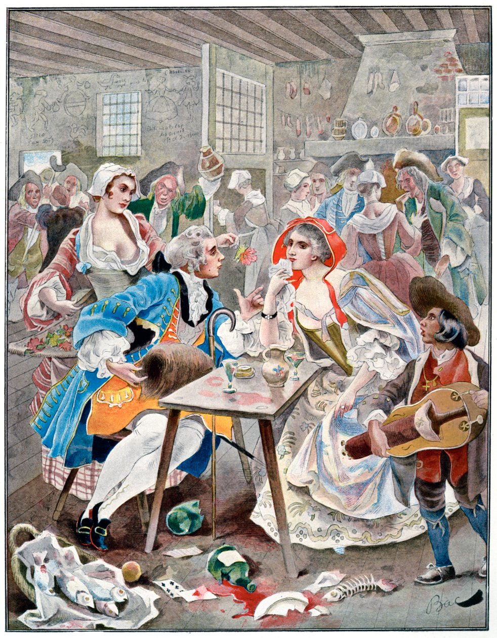 Pieni Ramponneau, 1700-luku, n. 1870-1950. tekijältä Ferdinand Sigismund Bac