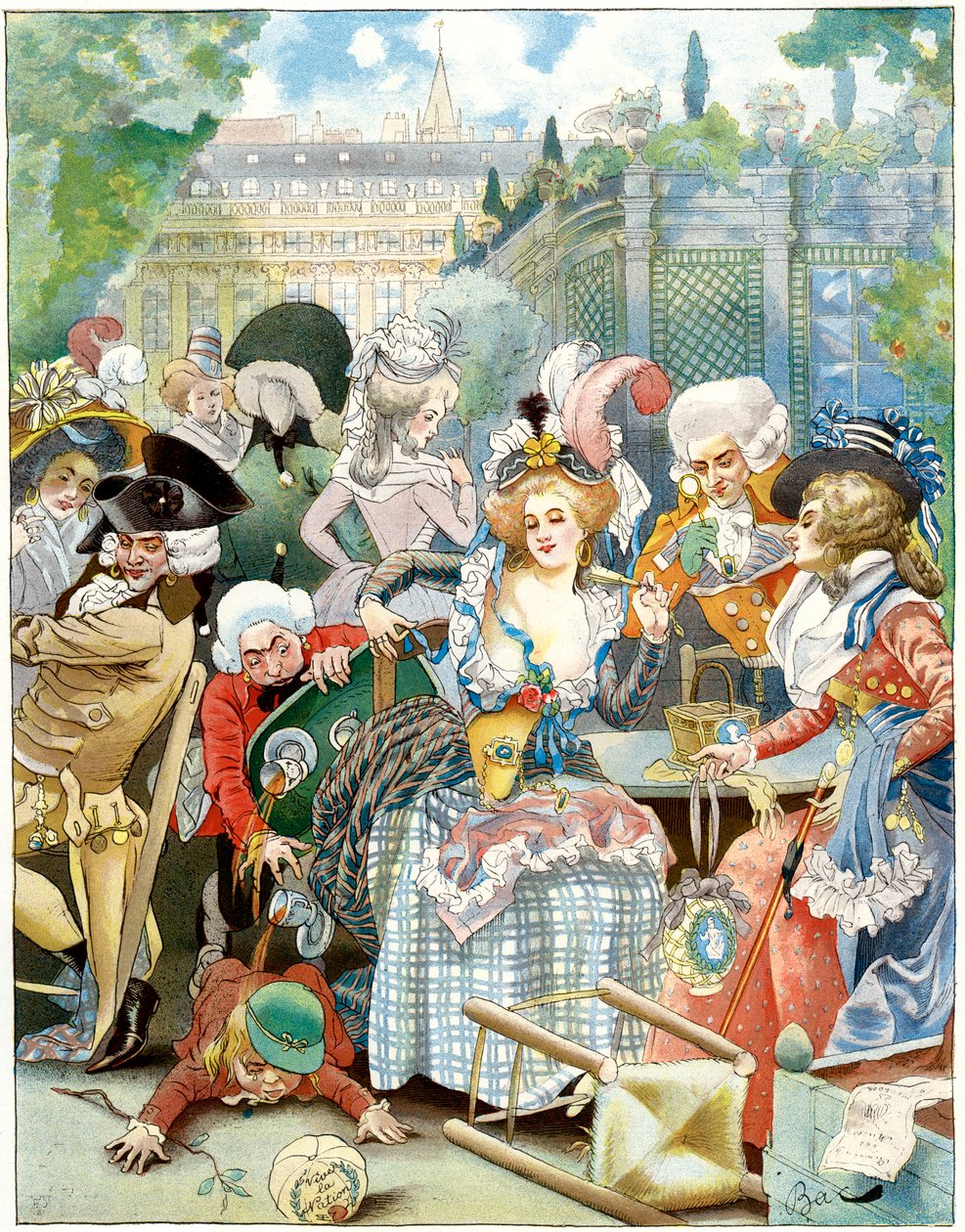 Kuninkaallinen palatsi, sopimuksen alainen, 1700-luku, n. 1870-1950. tekijältä Ferdinand Sigismund Bac