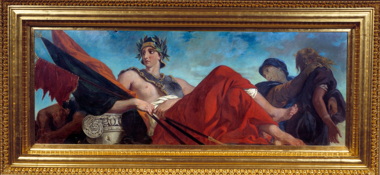 Eugene Delacroix (1798-1863) Sotamaalauksen allegoria tekijältä Ferdinand Victor Eugene Delacroix