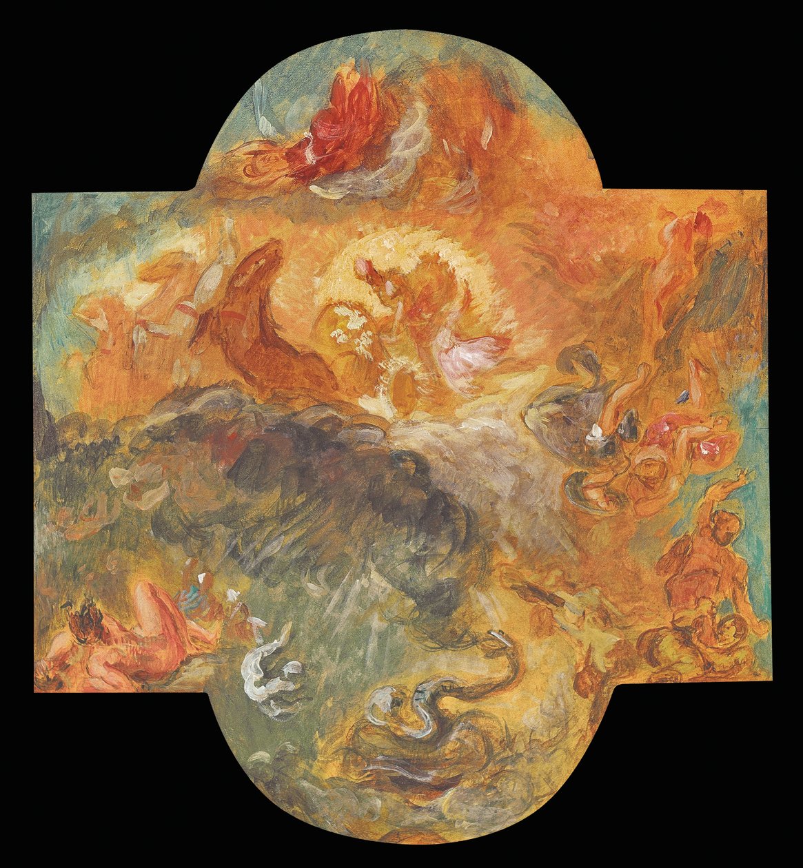 Apollo tappaa Pythonin, 1850 tekijältä Ferdinand Victor Eugene Delacroix
