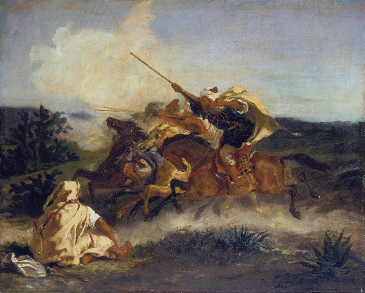 Arabialainen fantasia tekijältä Ferdinand Victor Eugene Delacroix
