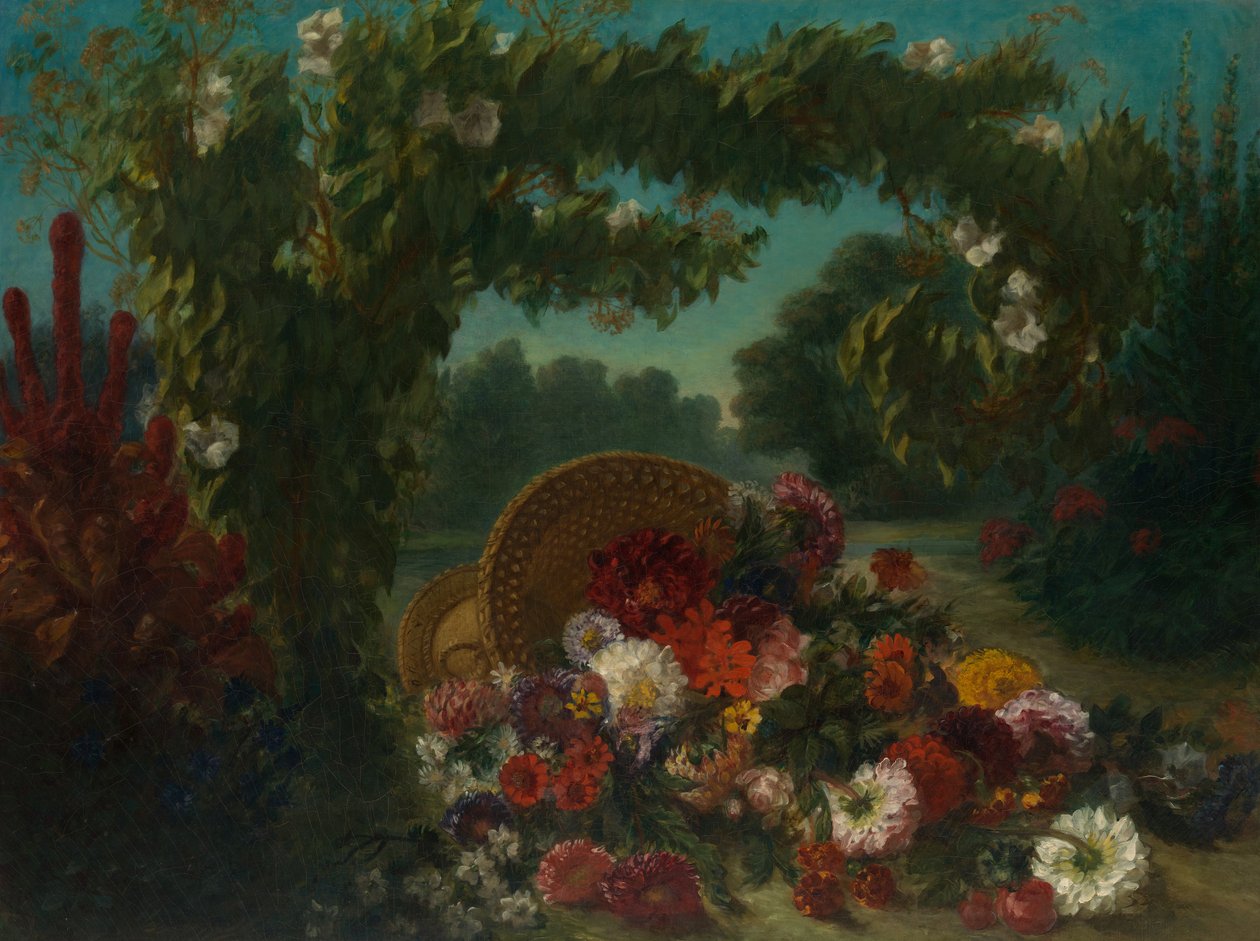 Kukkakori, 1848-49 tekijältä Ferdinand Victor Eugene Delacroix
