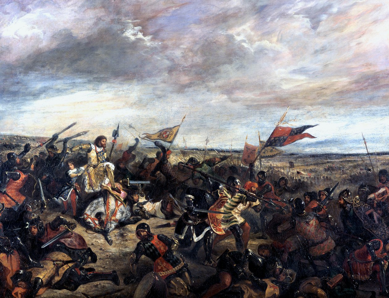 Poitiersin taistelu 1356, 1830 tekijältä Ferdinand Victor Eugene Delacroix