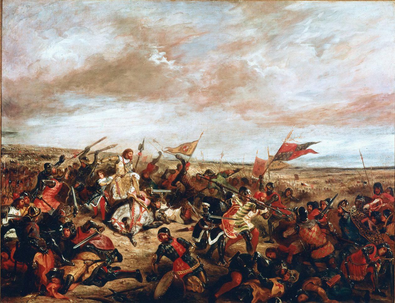 Poitiersin taistelu 19. syyskuuta tekijältä Ferdinand Victor Eugene Delacroix