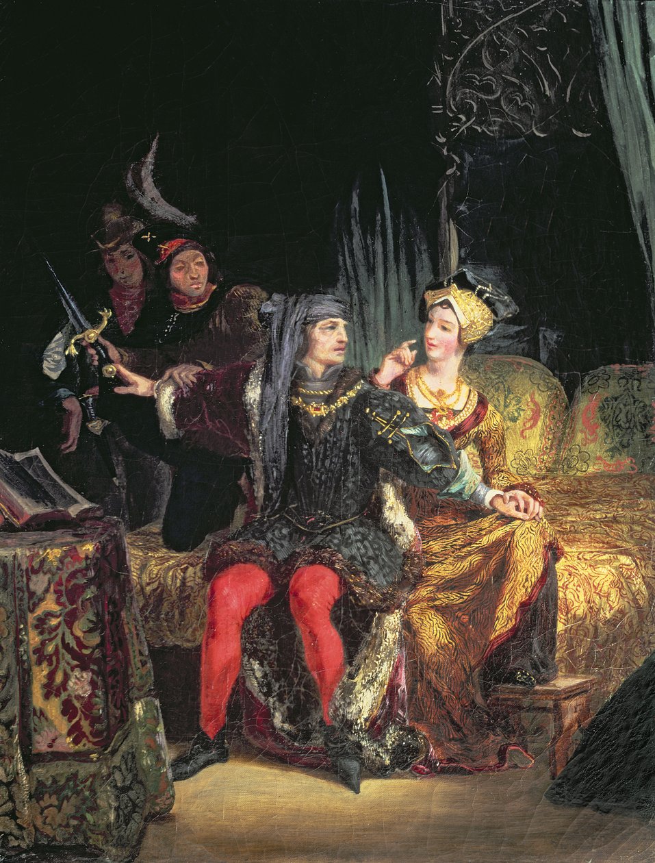 Huonekalut ja erilaiset esineet 1100- ja 1300-luvuilta tekijältä Ferdinand Victor Eugene Delacroix