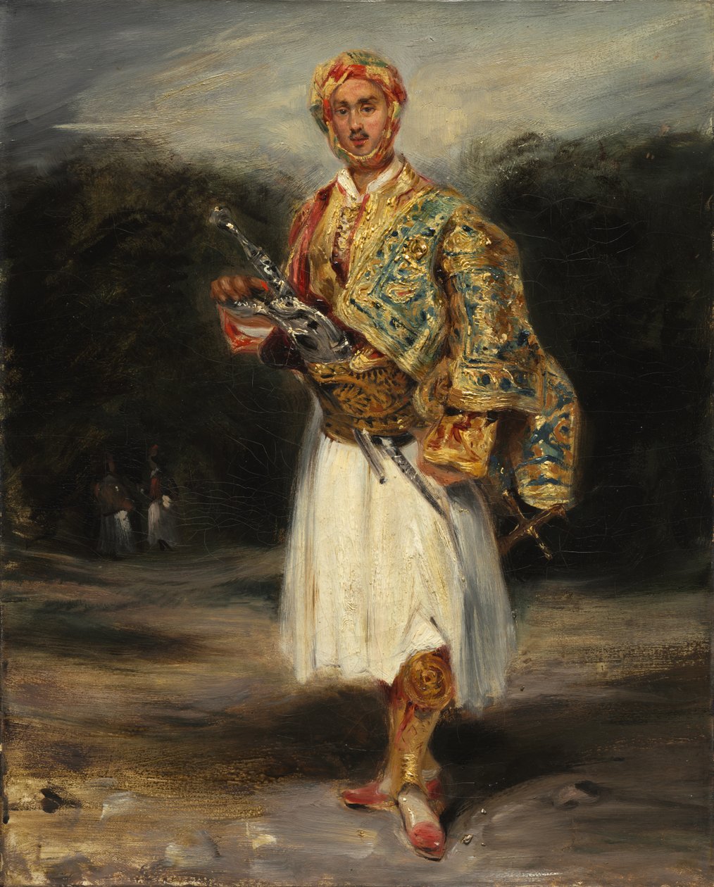 Kreivi Demetrius de Palatiano Suliot-asussa, ei päivätty. tekijältä Ferdinand Victor Eugene Delacroix