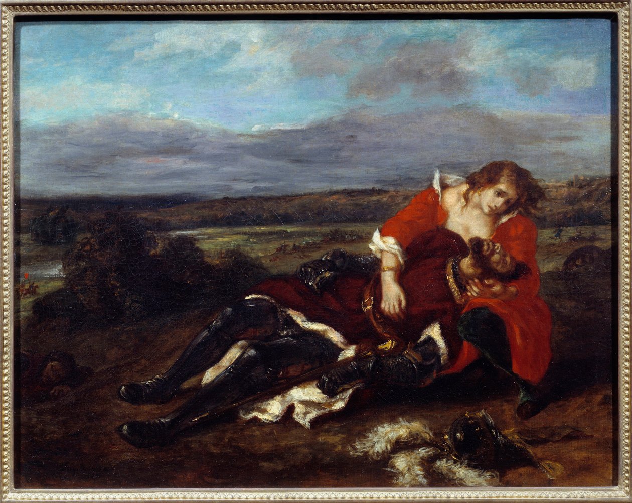 Laran kuolema. Eugene Delacroix (1798-1863) maalaus tekijältä Ferdinand Victor Eugene Delacroix
