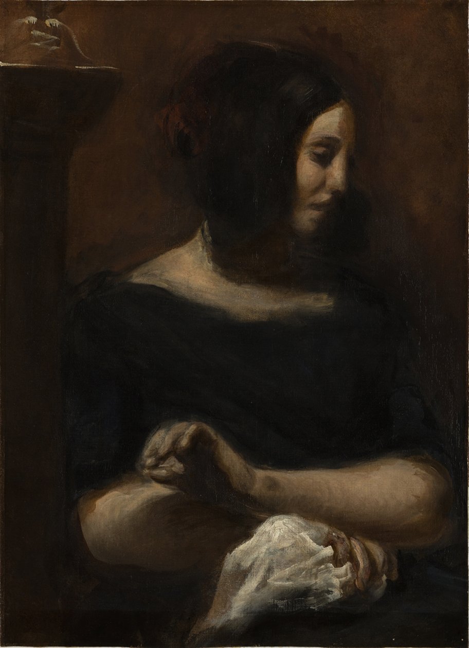 George Sand, 1838. tekijältä Ferdinand Victor Eugene Delacroix