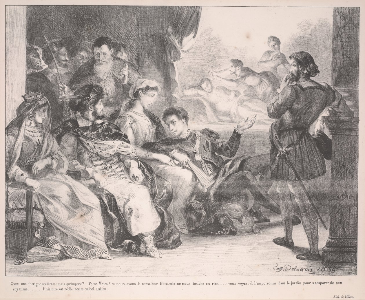 Hamlet tekijältä Ferdinand Victor Eugene Delacroix