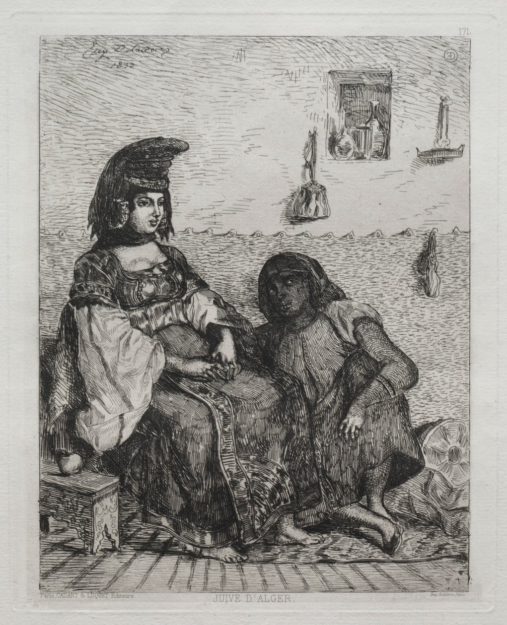 Algerin juutalainen. tekijältä Ferdinand Victor Eugene Delacroix
