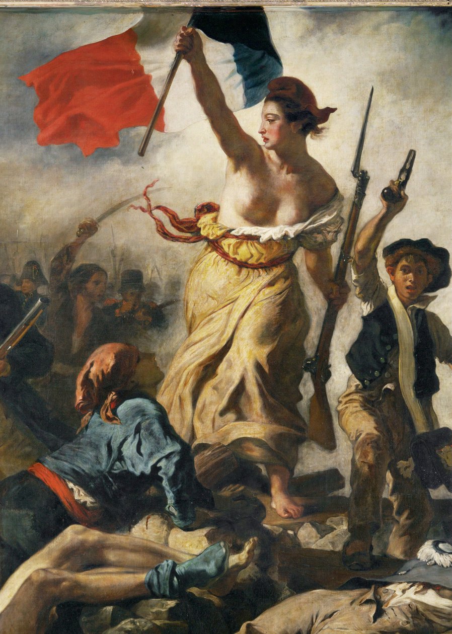 28. heinäkuuta 1830; Vapaus ohjaa ihmisiä ... tekijältä Ferdinand Victor Eugene Delacroix