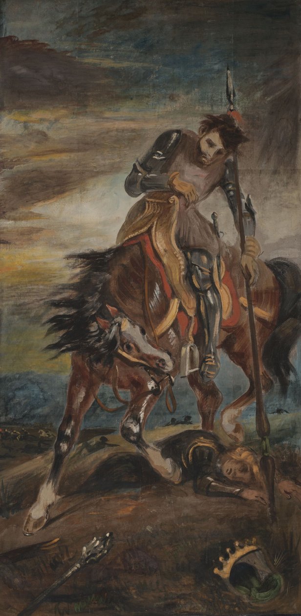 Kuningas Rodrigo tekijältä Ferdinand Victor Eugene Delacroix