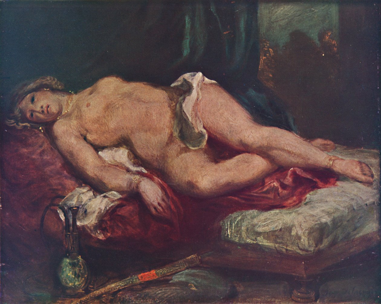 LOdalisque, 1825, 1937 tekijältä Ferdinand Victor Eugene Delacroix