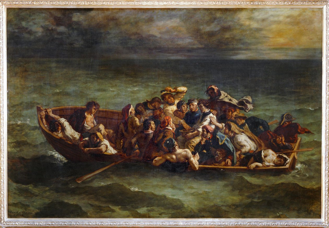 Le Naufrage de Don Juan - Don Juanin haaksirikko. Salon de 1841 ... tekijältä Ferdinand Victor Eugene Delacroix