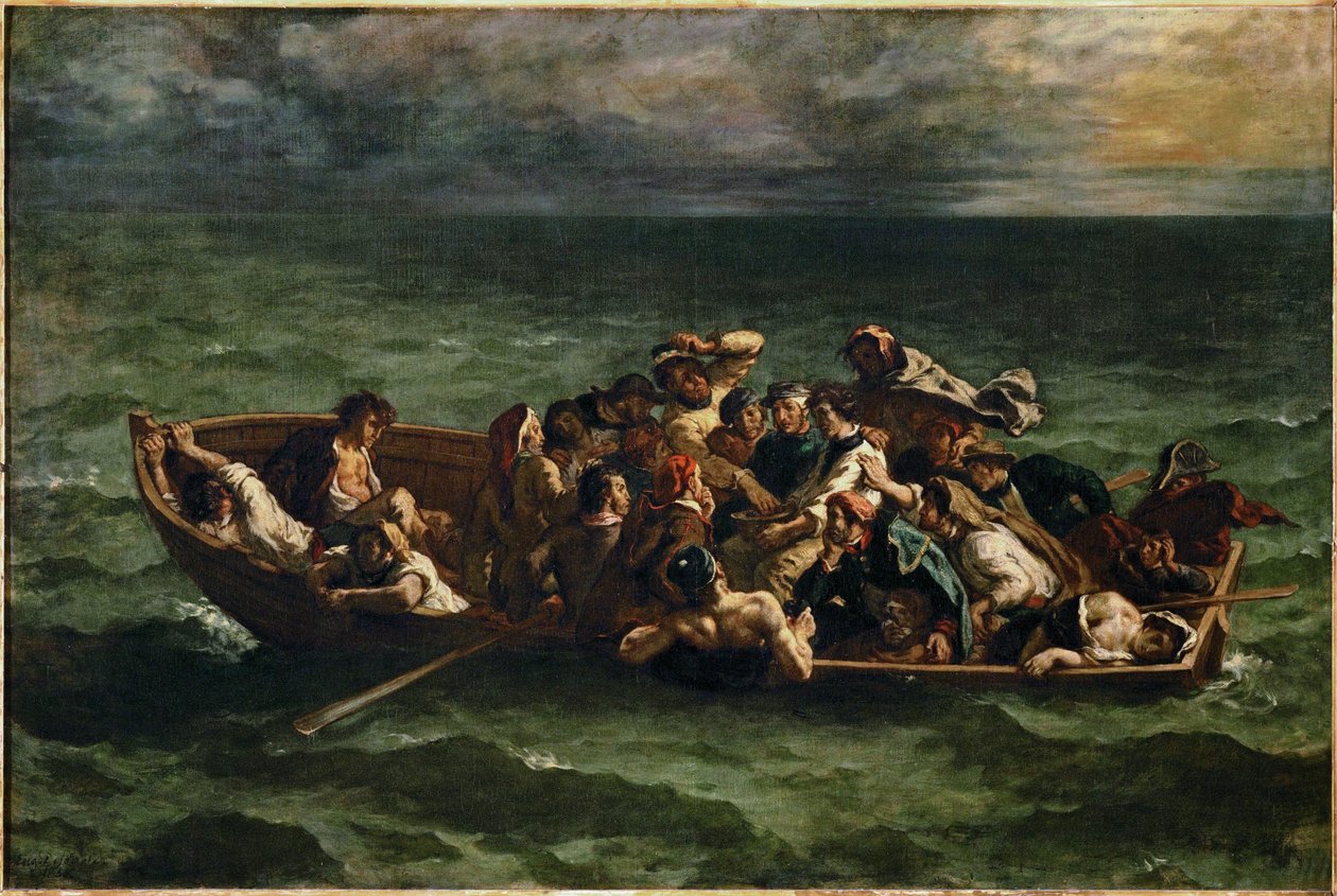 Le naufrage de Don Juan Don Juan haaksirikkoutui ... tekijältä Ferdinand Victor Eugene Delacroix