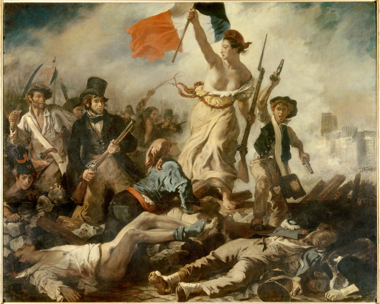 Liberty johtaa kansaa, 28. heinäkuuta tekijältä Ferdinand Victor Eugene Delacroix