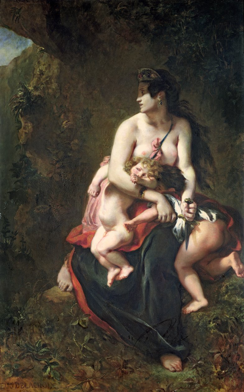 Medea, 1838 tekijältä Ferdinand Victor Eugene Delacroix