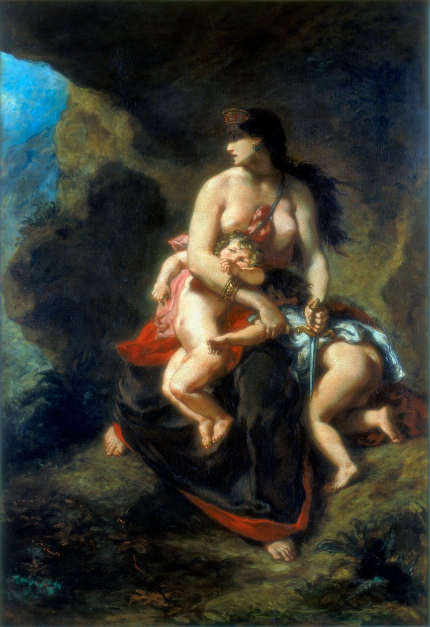 Medea, 1862 tekijältä Ferdinand Victor Eugene Delacroix