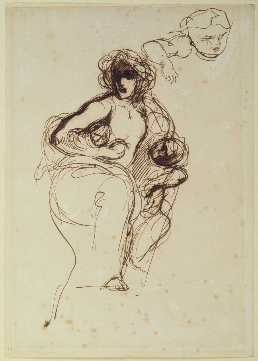 Medeia, ennen vuotta 1838 tekijältä Ferdinand Victor Eugene Delacroix