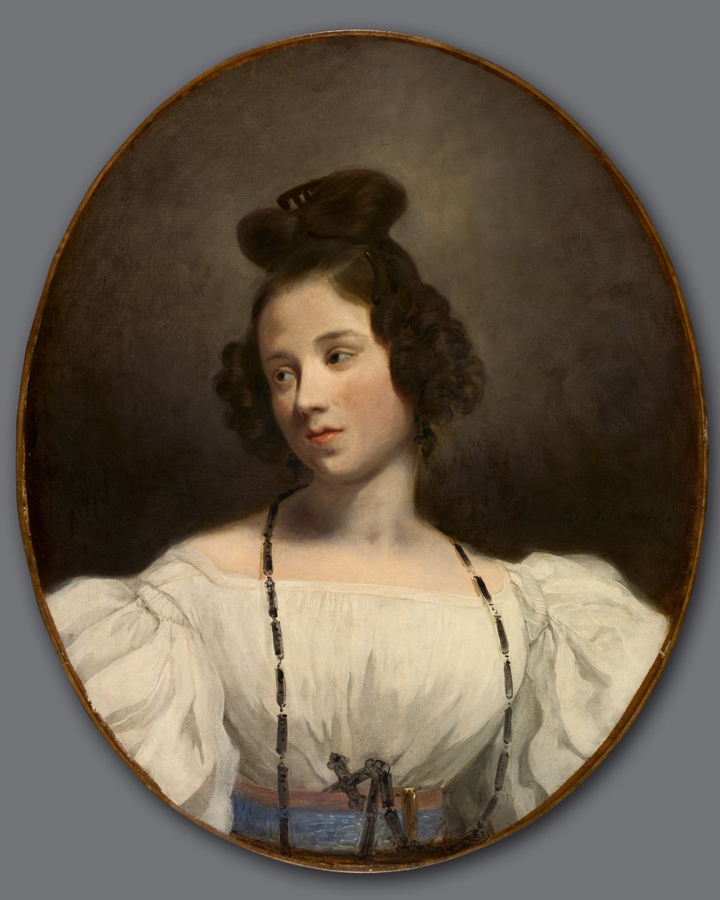 Neiti Alexandrine-Julie de la Boutraye, n. 1832-1834 tekijältä Ferdinand Victor Eugene Delacroix