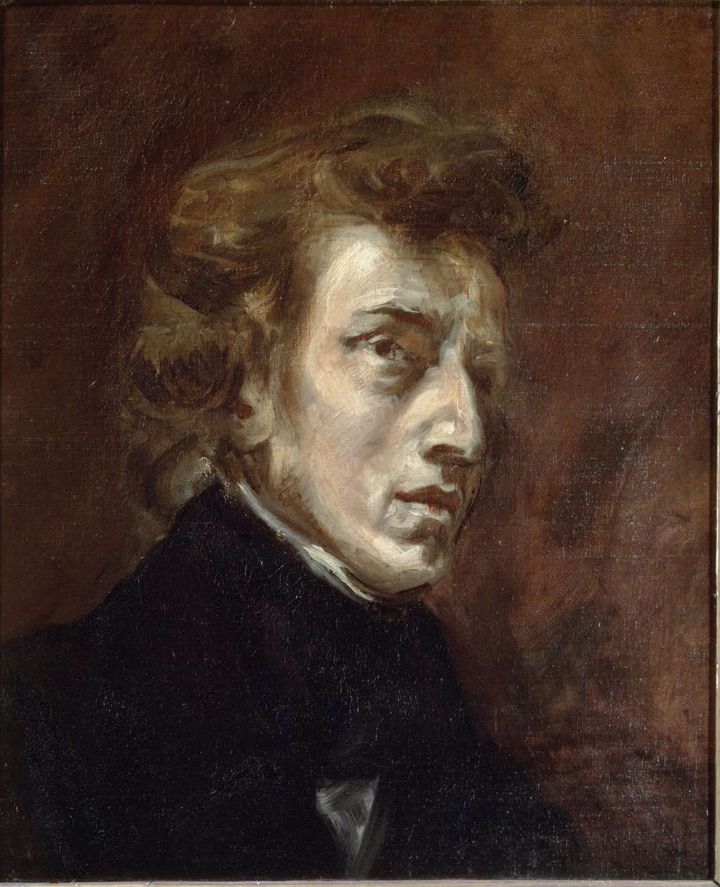 Frederic Chopinin muotokuva tekijältä Ferdinand Victor Eugene Delacroix