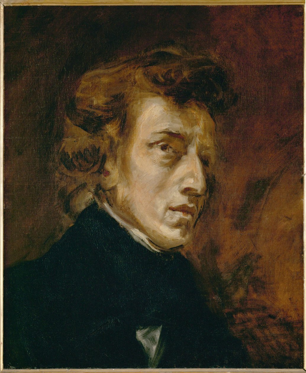 Frederic Chopinin muotokuva ... tekijältä Ferdinand Victor Eugene Delacroix